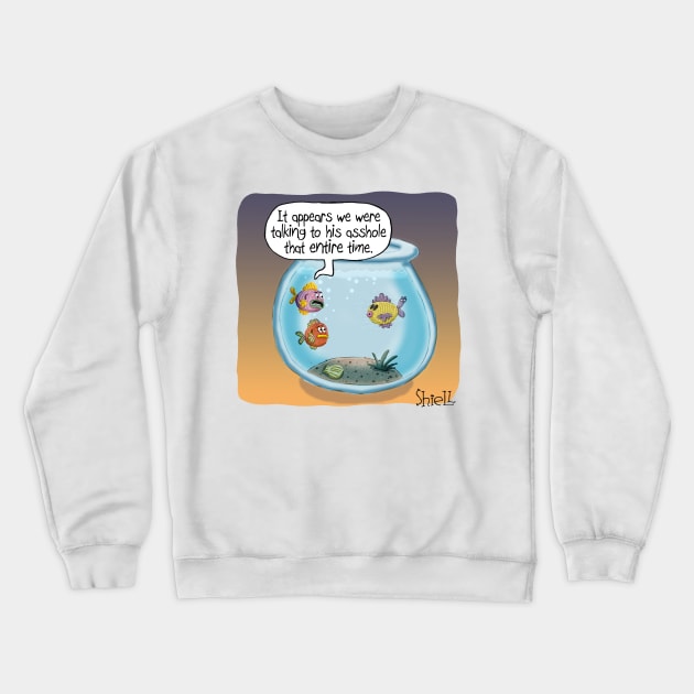 Fish Ass Hole Crewneck Sweatshirt by macccc8